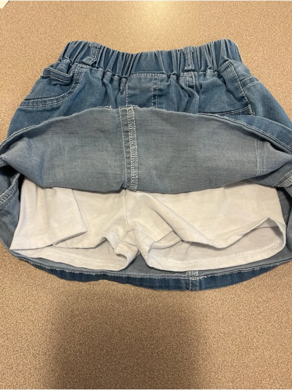 Girls Elastic-Waist Denim Skirt - size 5